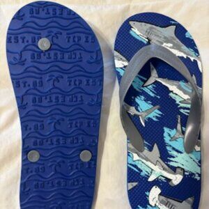 The Children’s Place - Boys Sport Flip Flops - Blue Gray (Youth 5-6)